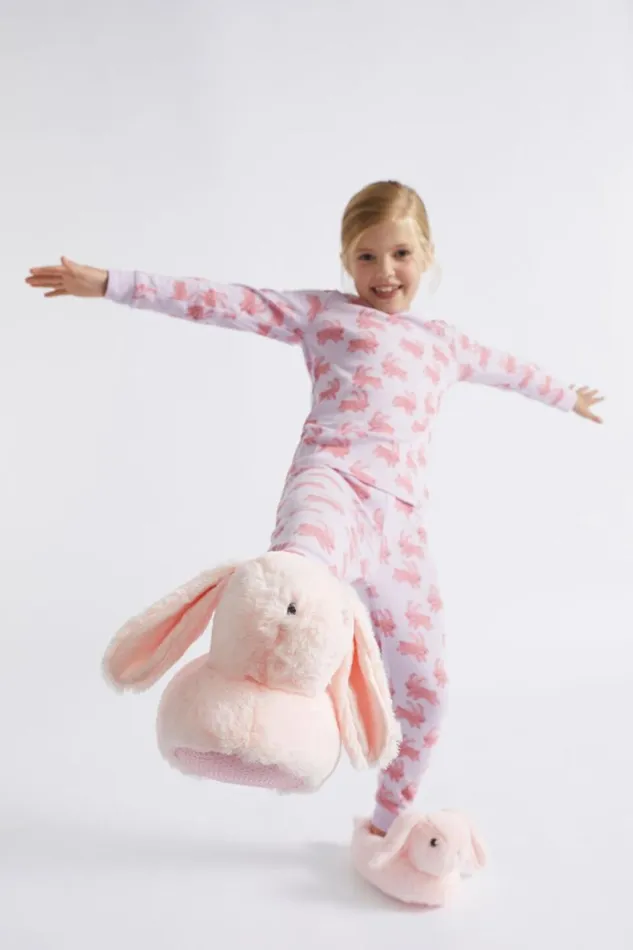 Seed Heritage Slippers Bunny Slipper Dusty Rose 8211 Girl