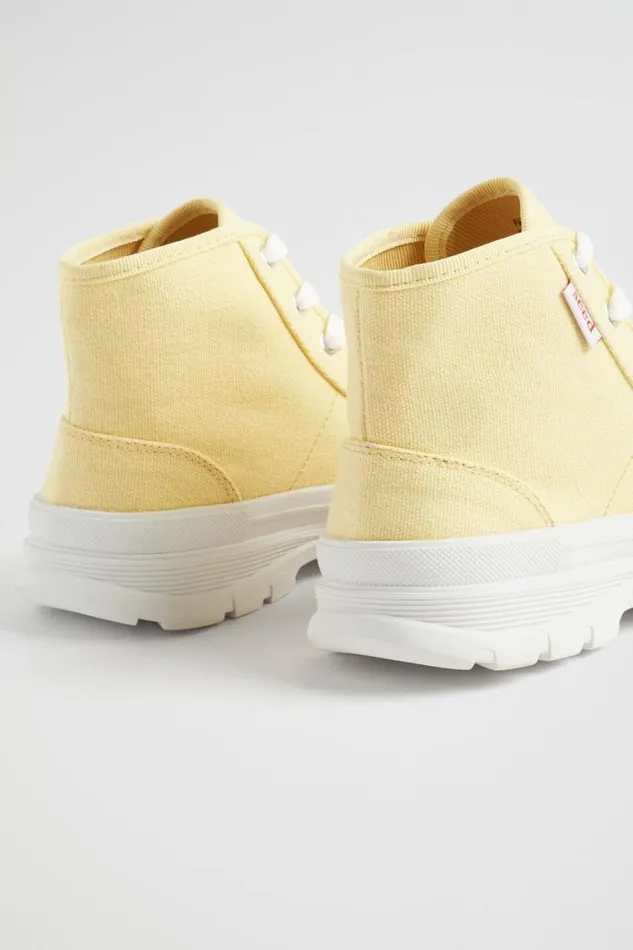 Seed Heritage Sneakers and Trainers Chunky Sole Canvas HighTop Buttercup 8211 Girl