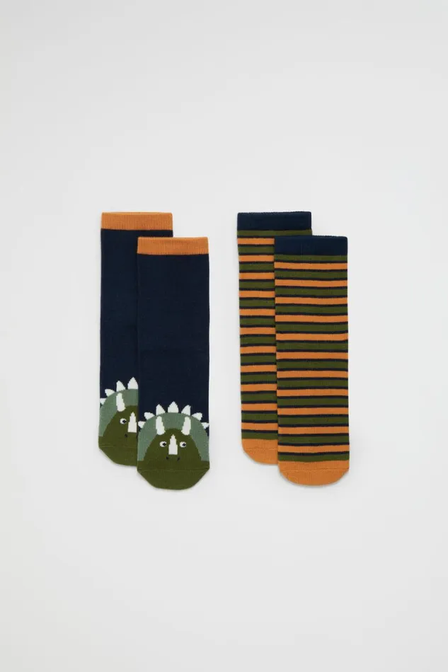 Seed Heritage Socks Dino Sock 2 Pack Multi 8211 Boy
