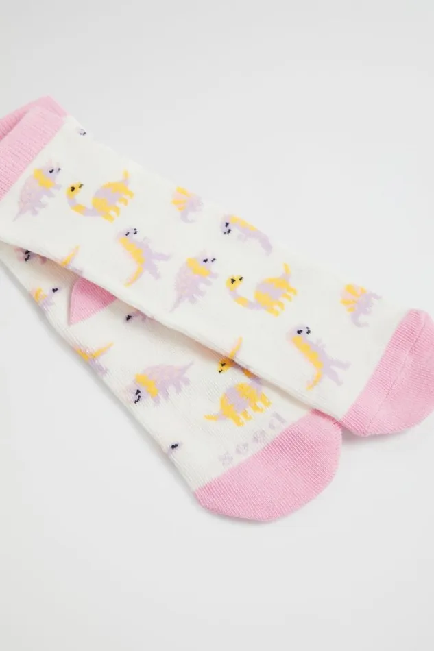 Seed Heritage Socks Dino Sock Vanilla 8211 Girl