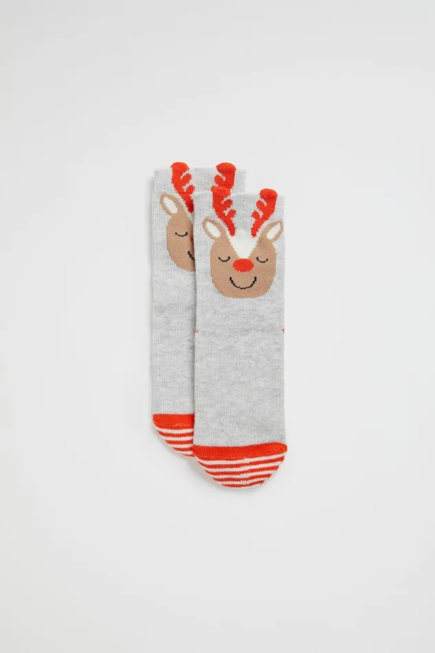 Seed Heritage Socks Reindeer Sock Multi 8211 GirlBoy