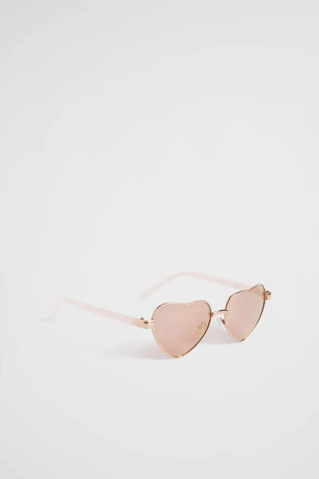 Seed Heritage Sunglasses and Goggles Metallic Heart Sunglasses Dusty Rose 8211 Girl