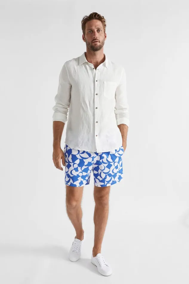 Seed Heritage Swim Abstract Beach Short Deep Ocean Abstract 8211 Man