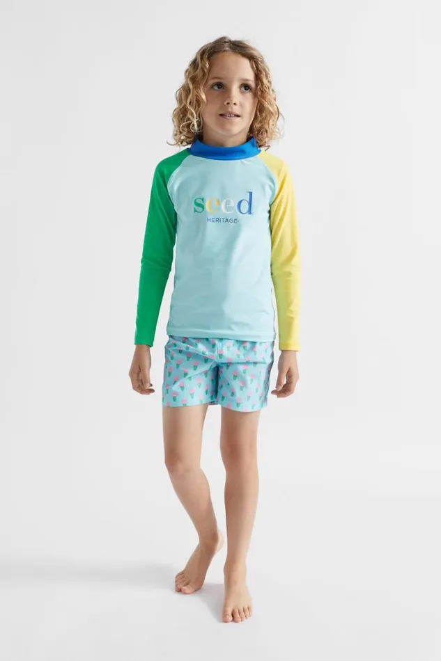 Seed Heritage Swimwear Ice Cream Boardshort Ocean Blue 8211 Boy