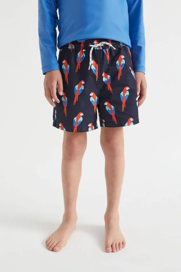 Seed Heritage Swimwear Parrot Boardshort Midnight Blue 8211 Boy