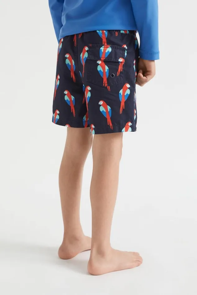 Seed Heritage Swimwear Parrot Boardshort Midnight Blue 8211 Boy