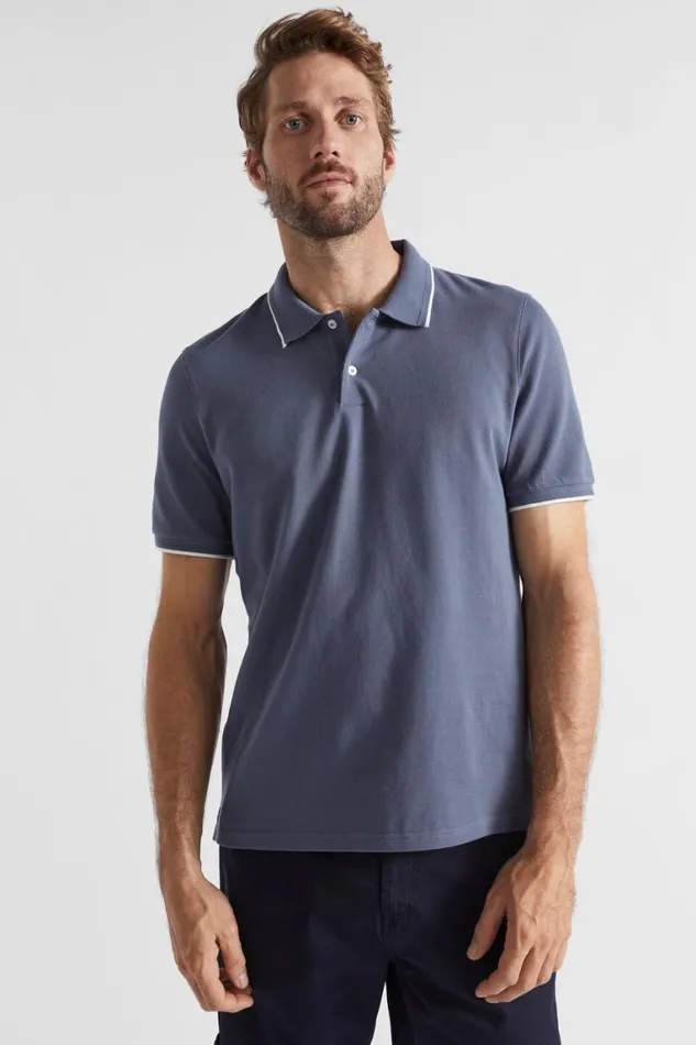 Seed Heritage TShirts and Sweaters Core Polo Steel Blue 8211 Man