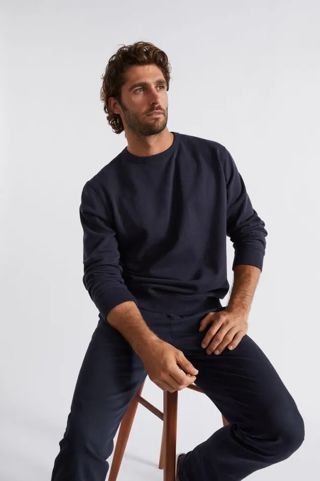 Seed Heritage TShirts and Sweaters Crewneck Sweatshirt Midnight Blue 8211 Man Seed Heritage TShirts and Sweaters Crewneck Sweatshirt Midnight Blue 8211 Man