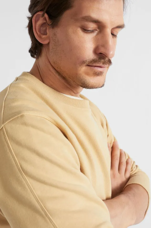 Seed Heritage TShirts and Sweaters Crewneck Sweatshirt Sand 8211 Man