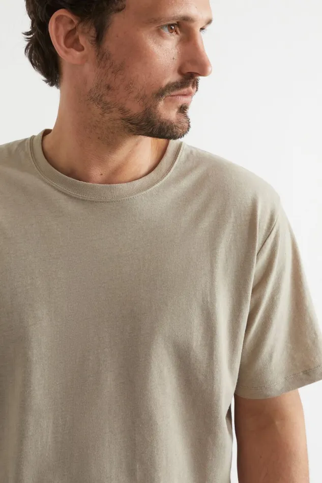 Seed Heritage TShirts and Sweaters Mens Linen Tee Sand Dune 8211 Man