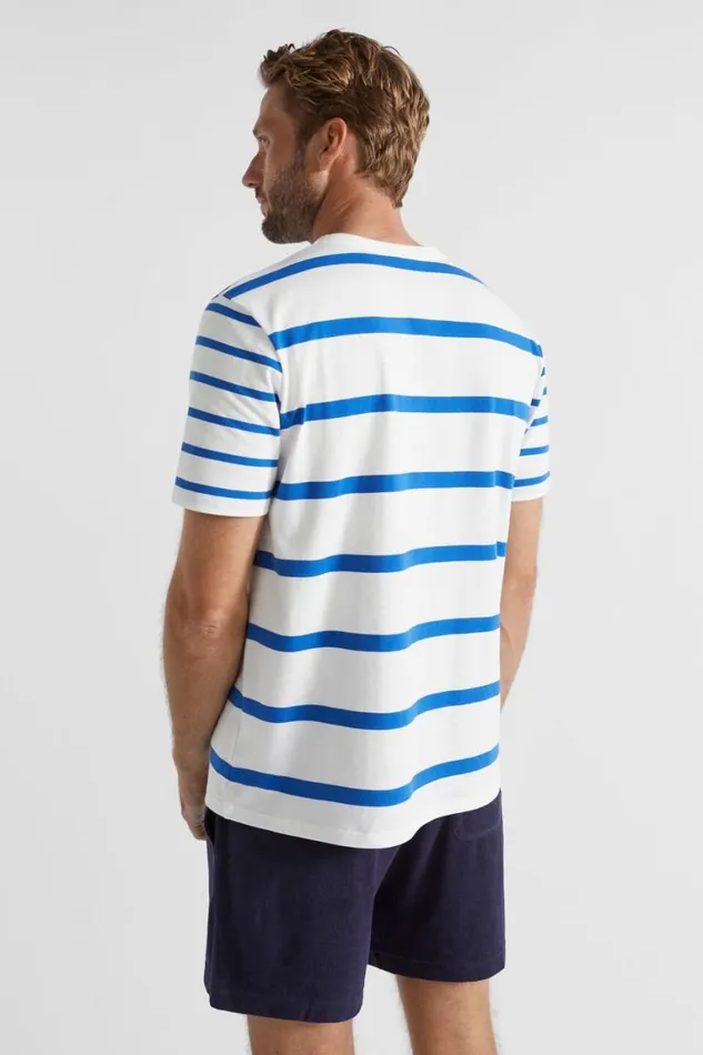 Seed Heritage TShirts and Sweaters Mixed Stripe Tee Deep Ocean Stripe 8211 Man