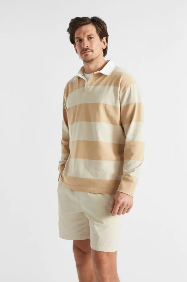 Seed Heritage TShirts and Sweaters Rugby Polo Sand Stripe 8211 Man
