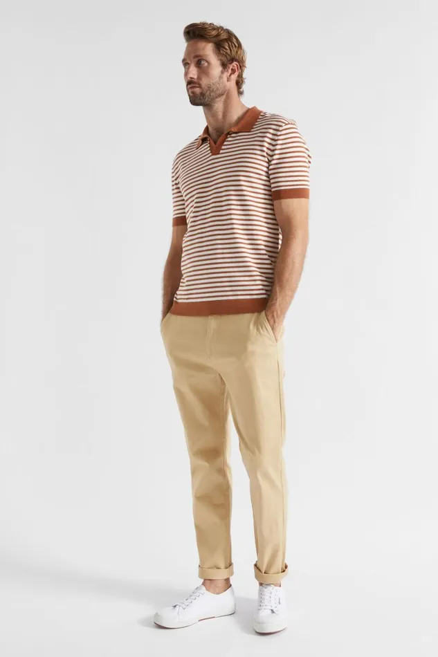Seed Heritage TShirts and Sweaters Stripe Knitted Trophy Polo Sierra Stripe 8211 Man