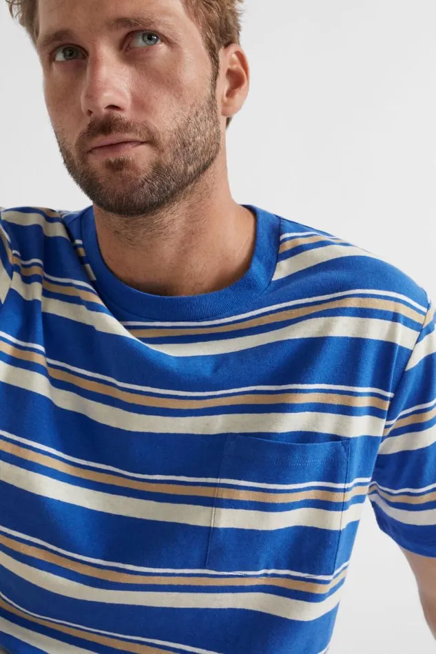 Seed Heritage TShirts and Sweaters Summer Pocket Tee Deep Ocean Multi 8211 Man