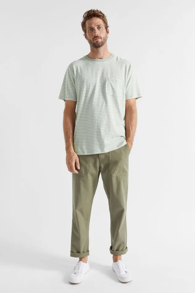 Seed Heritage TShirts and Sweaters Summer Pocket Tee Dusty Mint Stripe 8211 Man