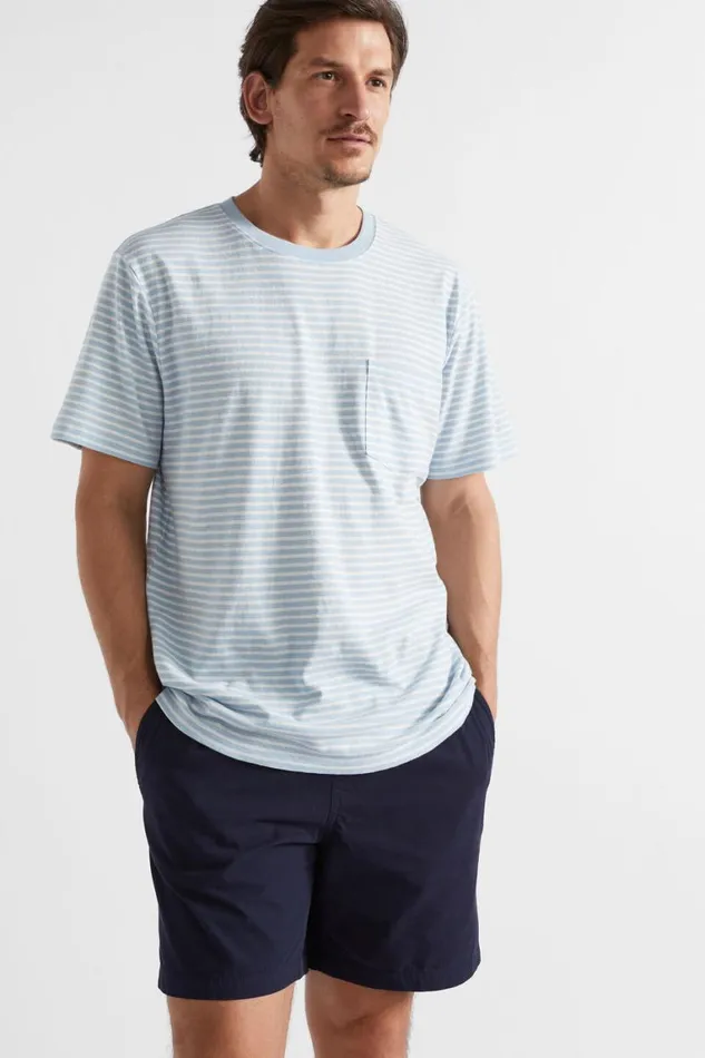 Seed Heritage TShirts and Sweaters Summer Pocket Tee Light Blue Stripe 8211 Man Seed Heritage TShirts and Sweaters Summer Pocket Tee Light Blue Stripe 8211 Man