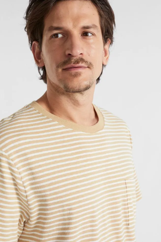 Seed Heritage TShirts and Sweaters Summer Pocket Tee Sand Stripe 8211 Man