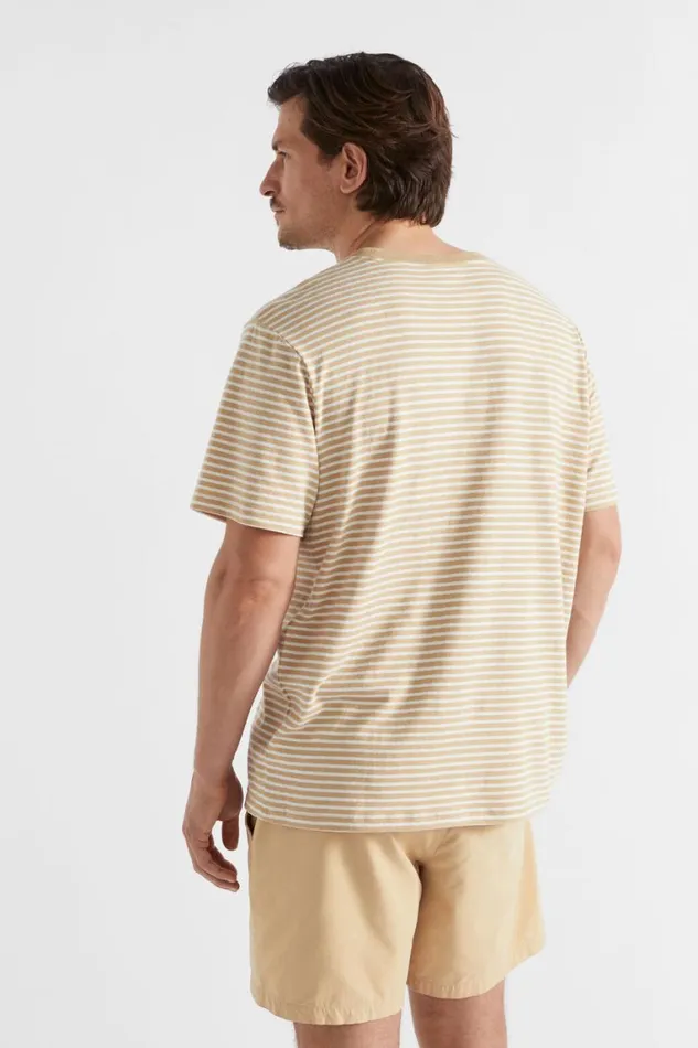 Seed Heritage TShirts and Sweaters Summer Pocket Tee Sand Stripe 8211 Man