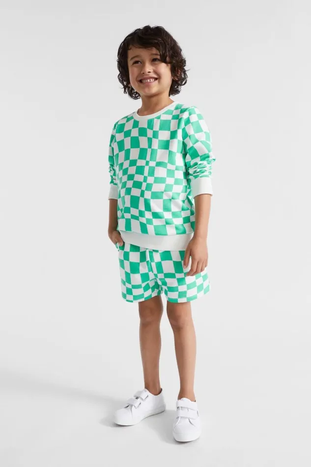 Seed Heritage TShirts and Tops Checkerboard Sweat Jade Green 8211 Boy