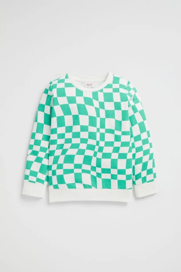 Seed Heritage TShirts and Tops Checkerboard Sweat Jade Green 8211 Boy