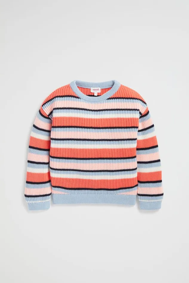 Seed Heritage TShirts and Tops Chunky Stripe Knit Multi 8211 Girl