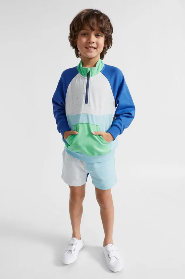 Seed Heritage TShirts and Tops Colourblock Zip Sweat Multi 8211 Boy
