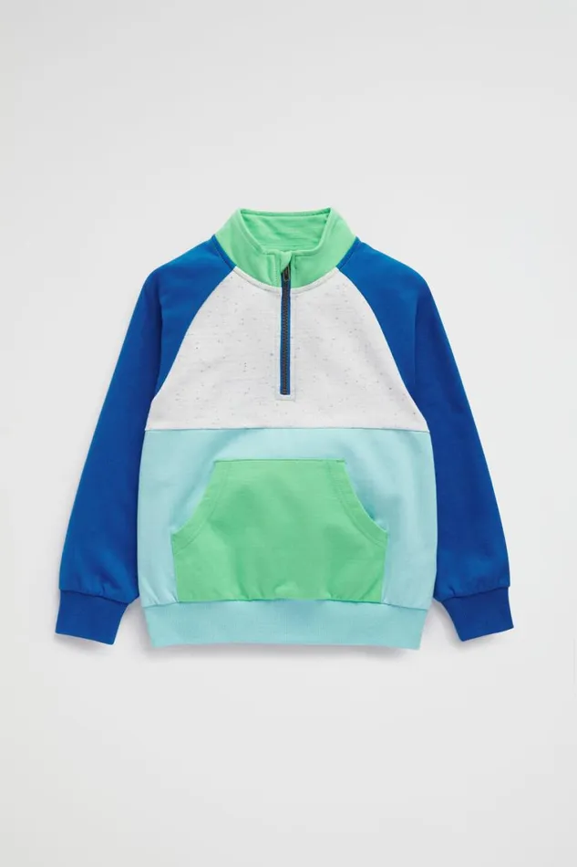 Seed Heritage TShirts and Tops Colourblock Zip Sweat Multi 8211 Boy