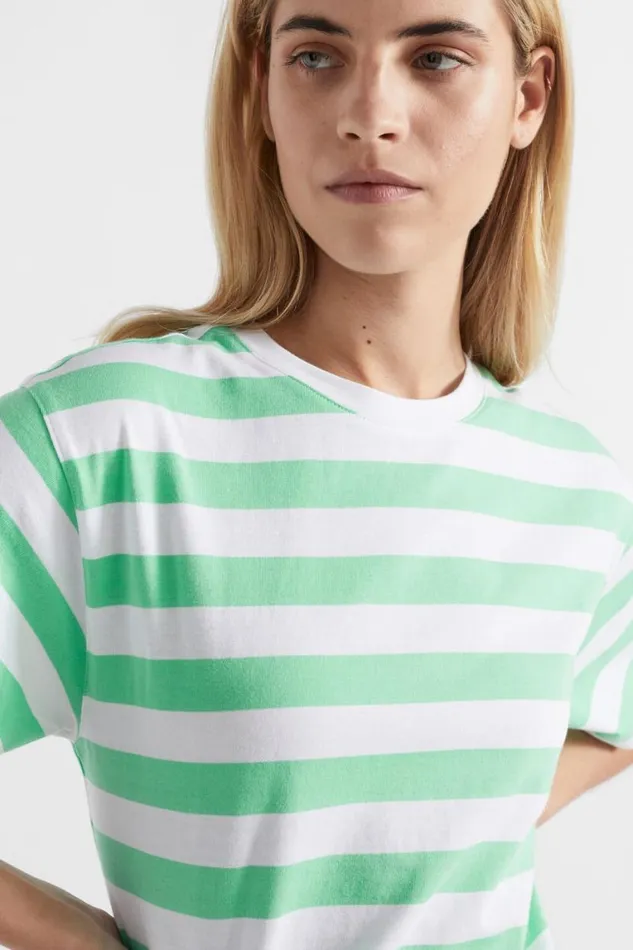 Seed Heritage TShirts and Tops Core Boyfriend Tee Key Lime Stripe 8211 Woman Seed Heritage TShirts and Tops Core Boyfriend Tee Key Lime Stripe 8211 Woman