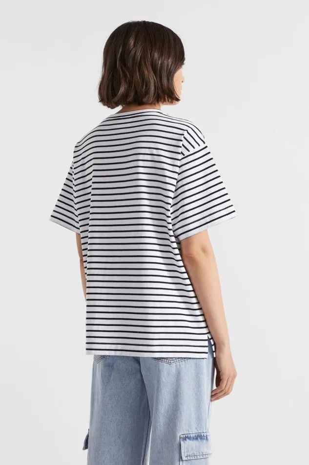 Seed Heritage TShirts and Tops Core Boyfriend Tee Mono Stripe 8211 Woman