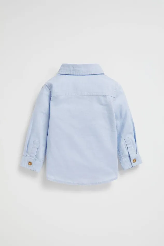 Seed Heritage TShirts and Tops Core Linen Shirt Powder Blue 8211 Baby