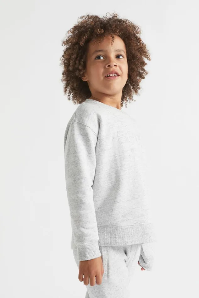 Seed Heritage TShirts and Tops Core Logo Sweat Cloudy Marle 8211 Boy
