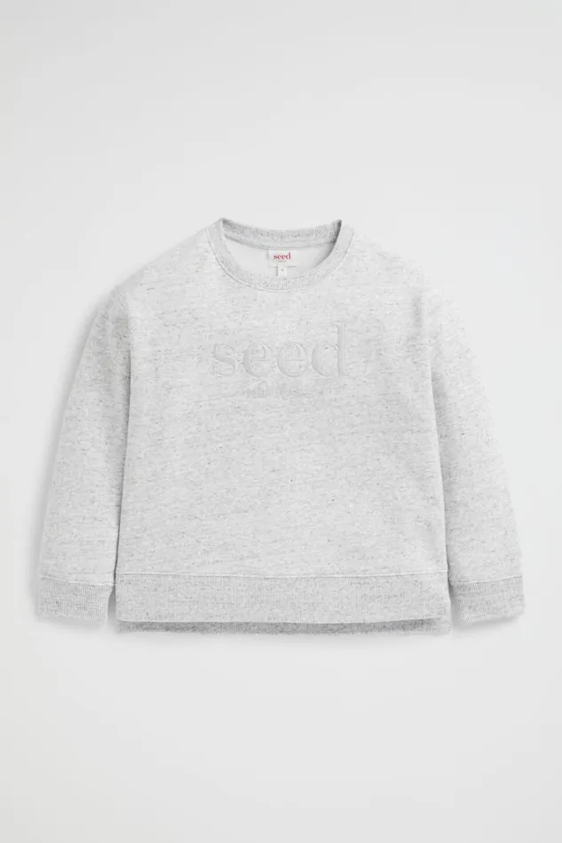 Seed Heritage TShirts and Tops Core Logo Sweat Cloudy Marle 8211 Boy