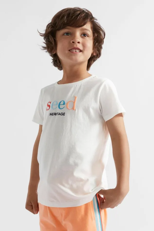 Seed Heritage TShirts and Tops Core Logo Tee Canvas Multi 8211 Boy