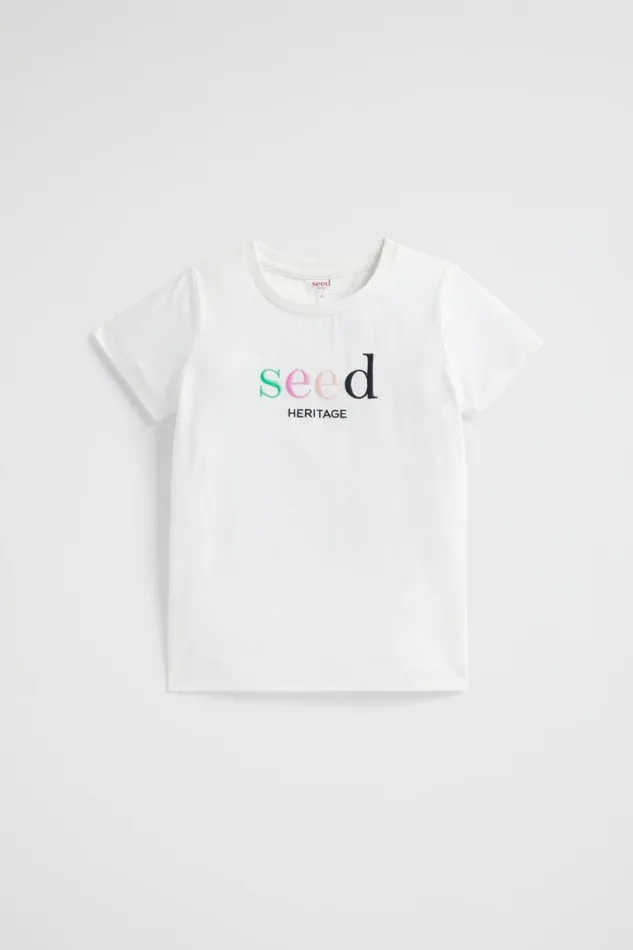 Seed Heritage TShirts and Tops Core Logo Tee Canvas Multi 8211 GirlBoy