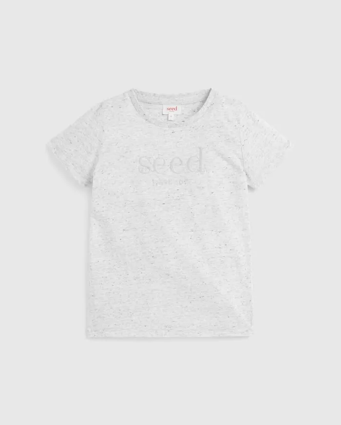 Seed Heritage TShirts and Tops Core Logo Tee Cloudy Marle 8211 Boy