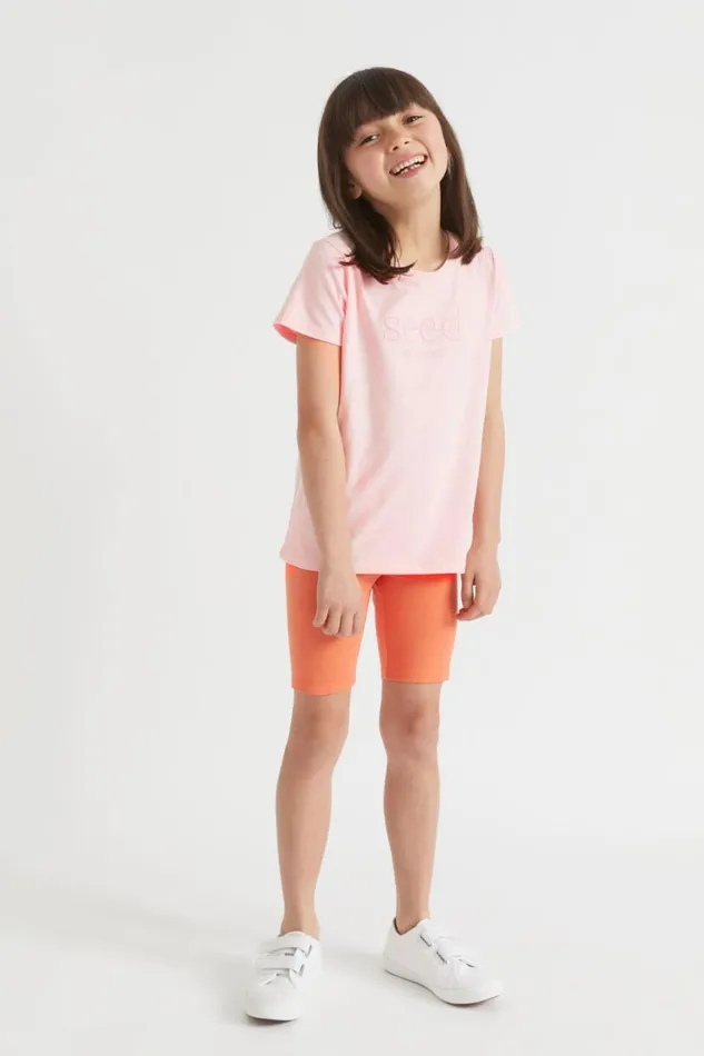 Seed Heritage TShirts and Tops Core Logo Tee Dusty Rose 8211 GirlBoy