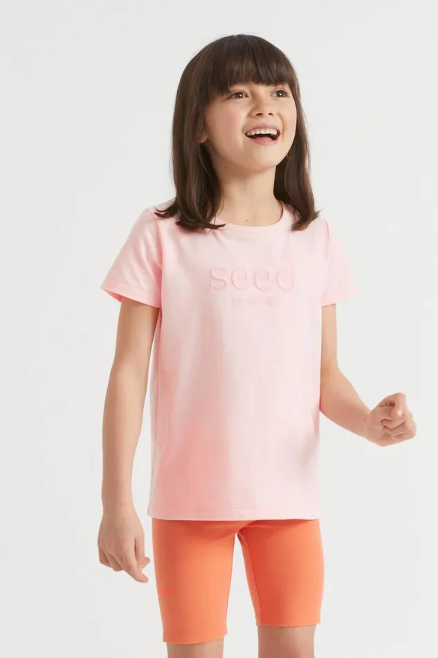 Seed Heritage TShirts and Tops Core Logo Tee Dusty Rose 8211 GirlBoy
