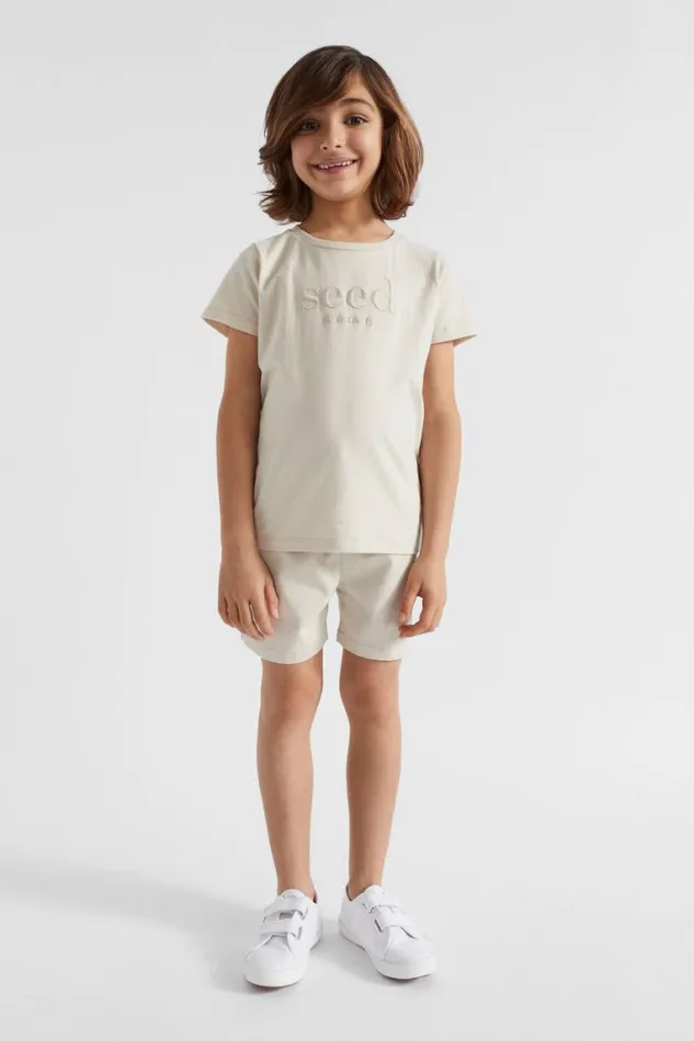 Seed Heritage TShirts and Tops Core Logo Tee Sand Dune 8211 Boy