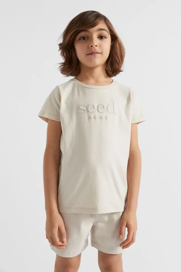 Seed Heritage TShirts and Tops Core Logo Tee Sand Dune 8211 Boy