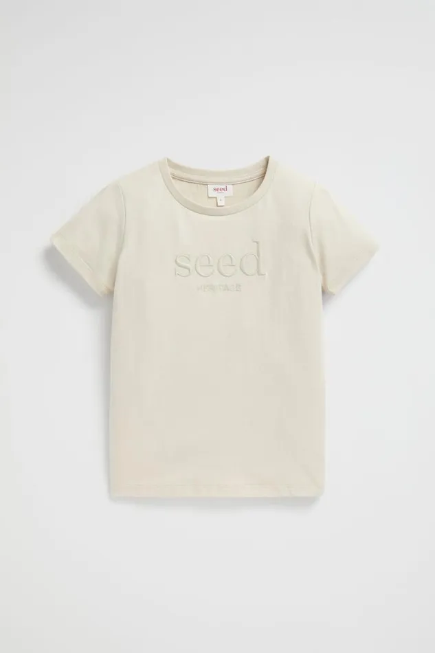 Seed Heritage TShirts and Tops Core Logo Tee Sand Dune 8211 Boy