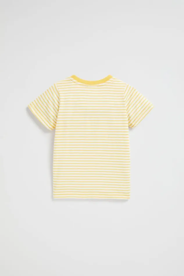 Seed Heritage TShirts and Tops Core Logo Tee Sunshine Stripe 8211 Baby