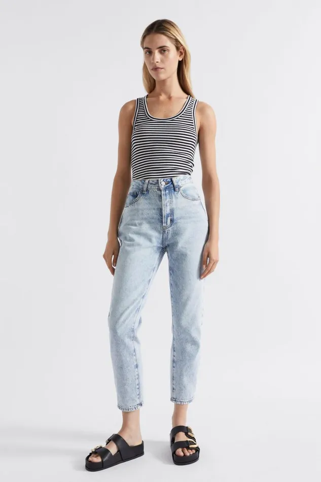 Seed Heritage TShirts and Tops Core Rib Singlet Mono Stripe 8211 Woman