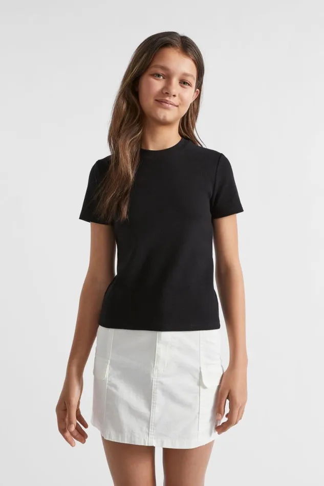 Seed Heritage TShirts and Tops Core Rib Tee Black 8211 Teen Girl