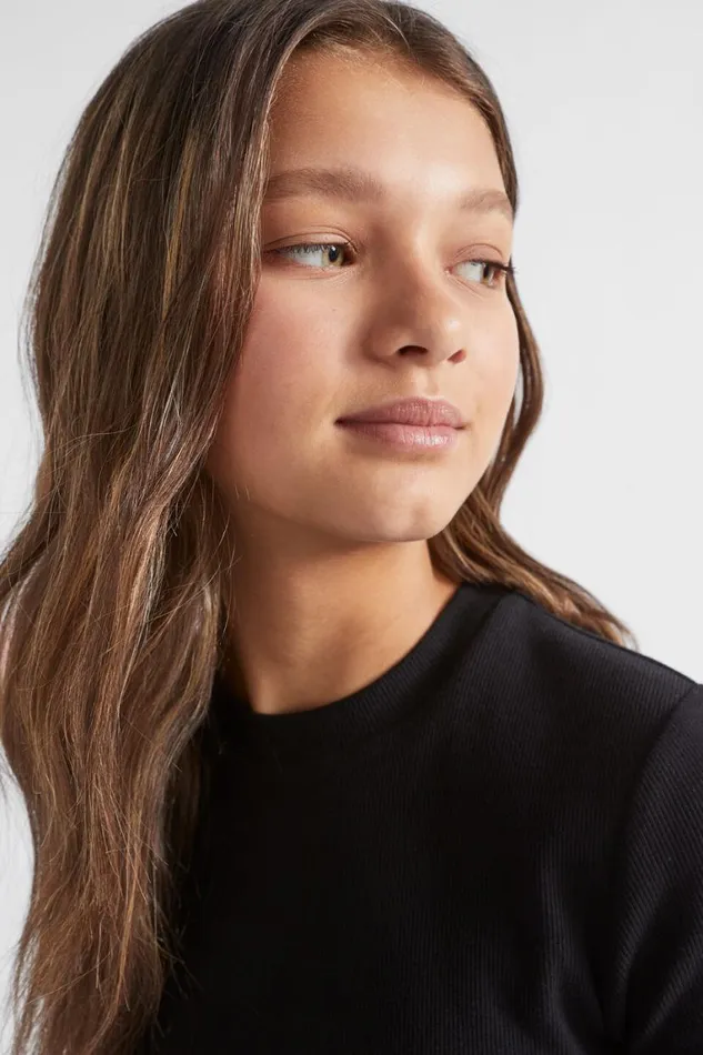 Seed Heritage TShirts and Tops Core Rib Tee Black 8211 Teen Girl