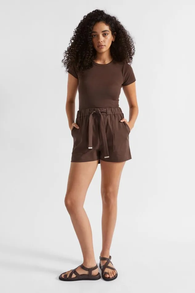Seed Heritage TShirts and Tops Core Rib Tee Deep Raisin 8211 Woman