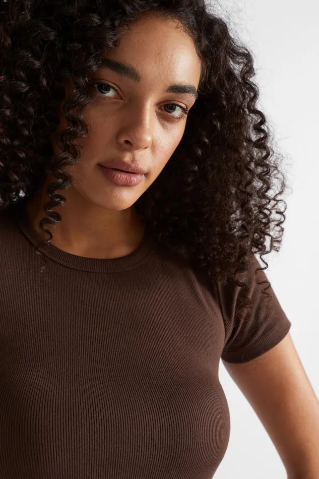 Seed Heritage TShirts and Tops Core Rib Tee Deep Raisin 8211 Woman