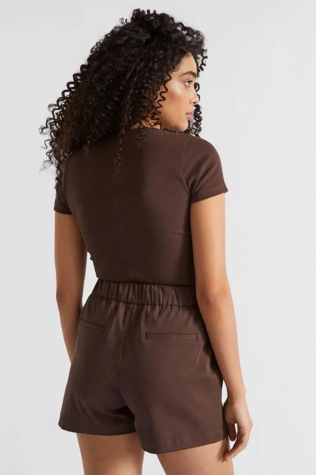 Seed Heritage TShirts and Tops Core Rib Tee Deep Raisin 8211 Woman