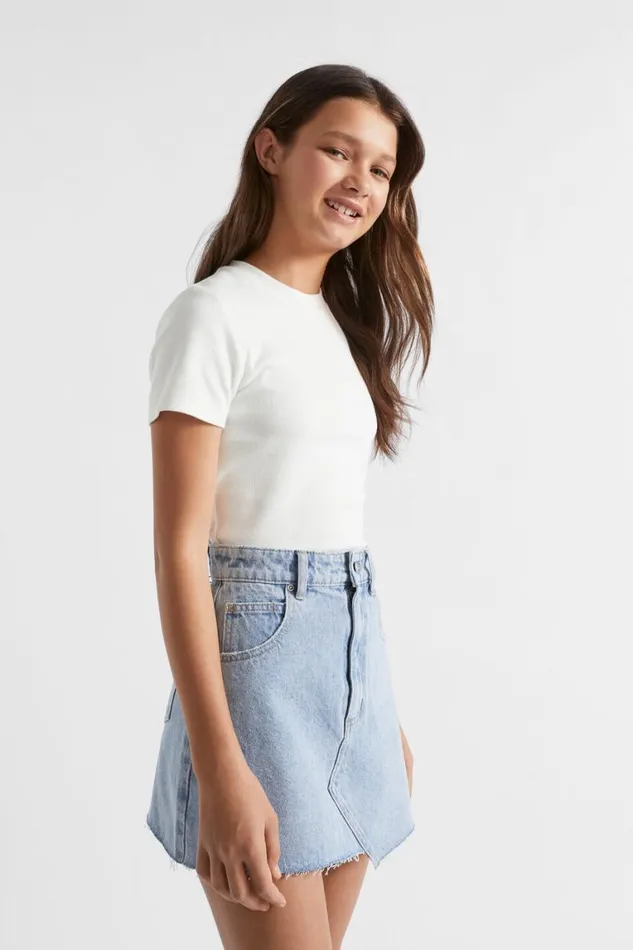 Seed Heritage TShirts and Tops Core Rib Tee White 8211 Teen Girl