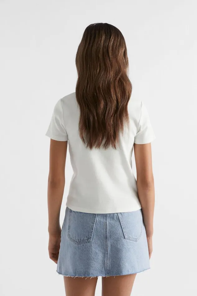Seed Heritage TShirts and Tops Core Rib Tee White 8211 Teen Girl