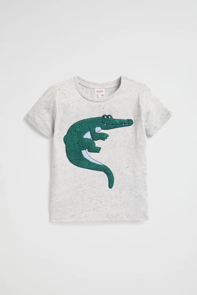 Seed Heritage TShirts and Tops Croc Tee Cloudy Marle 8211 Boy